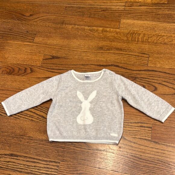 Janie and Jack 6-12m Bunny Sweater - Picture 1 of 6